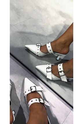 کفش پاشنه بلند کلاسیک سفید زنانه Shoeszade - کد 894498114