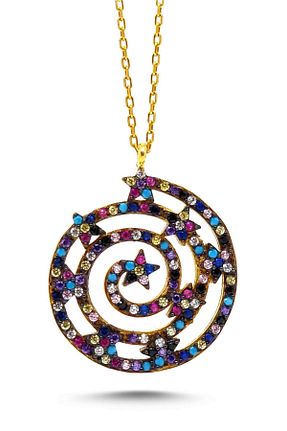گردنبند نقره طلائی زنانه 925 عیار Parmas Design - کد 40577071