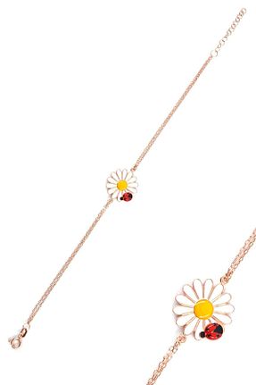 دستبند نقره صورتی زنانه 925 عیار Parmas Design - کد 363489336
