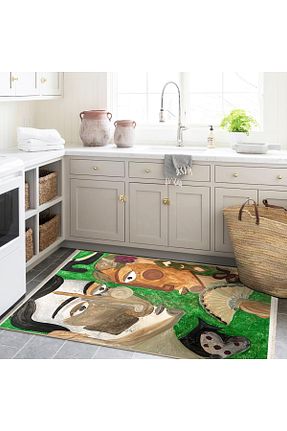 فرش رنگی قابل شستشو Rugs Modern Halı - کد 894537516