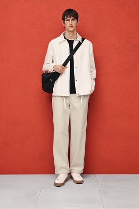 شلوار بژ مردانه رگولار H&M - کد 894568623