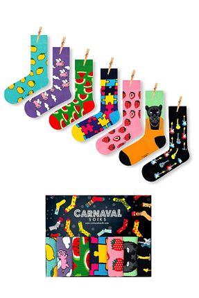 جوراب رنگی زنانه پنبه ای CARNAVAL SOCKS - کد 752358093