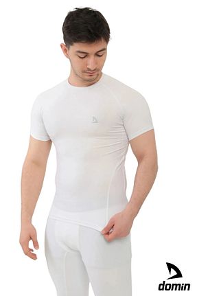 بادی اسپرت سفید مردانه پلی استر DOMİN SPOR - کد 823610375