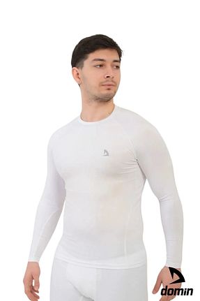بادی اسپرت سفید مردانه پلی استر DOMİN SPOR - کد 860742091