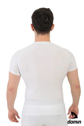 بادی اسپرت سفید مردانه پلی استر DOMİN SPOR - کد 823610375