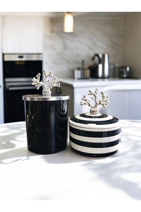 اجسام تزئینی و بیبلو مشکی سرامیک ferayhome - کد 894578893