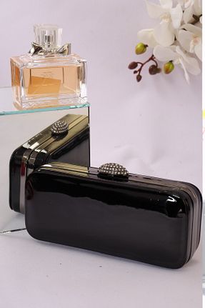کیف مجلسی مشکی زنانه چرم مصنوعی weem bag - کد 894595410