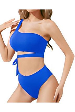 بالاتنه بیکینی آبی زنانه ساده DEEP BEACH - کد 896228452