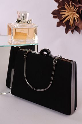 کیف مجلسی مشکی زنانه چرم مصنوعی weem bag - کد 894595892