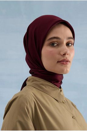 شال زرشکی زنانه پنبه پلی استر Cardion - کد 854496402