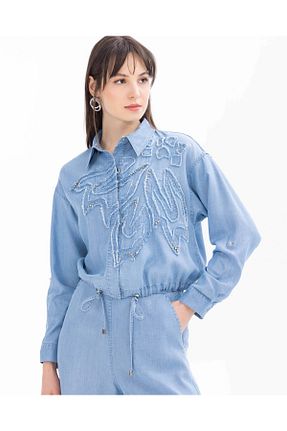 شلوار جین آبی زنانه پاچه تنگ SEÇİL - کد 896229800
