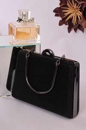 کیف مجلسی مشکی زنانه چرم مصنوعی weem bag - کد 894595199