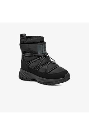 بوت / نیم بوت مشکی زنانه چرم مصنوعی UGG - کد 894595457