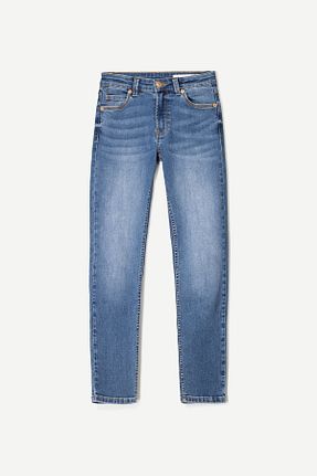 شلوار جین آبی زنانه رگولار Bershka - کد 894590827