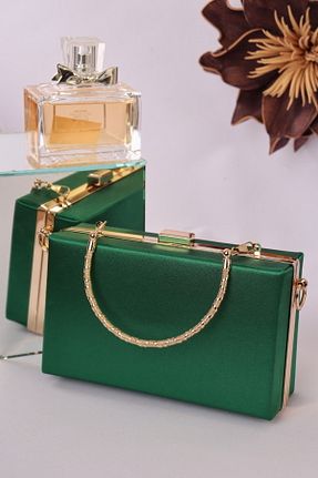 کیف مجلسی سبز زنانه چرم مصنوعی weem bag - کد 894594950