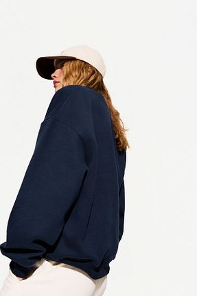 سوئیشرت آبی زنانه Comfort Bershka - کد 894590800
