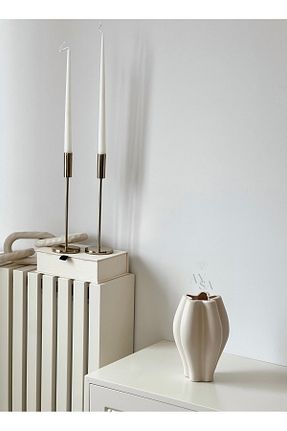 گلدان بژ سرامیک AYSA HOME DECOR - کد 866806423