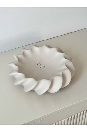 کاسه و بشقاب دکوراتیو بژ سرامیک AYSA HOME DECOR - کد 844982474