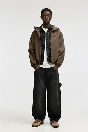 بادگیر و بارانی خاکی مردانه پنبه ای Pull & Bear - کد 896061133