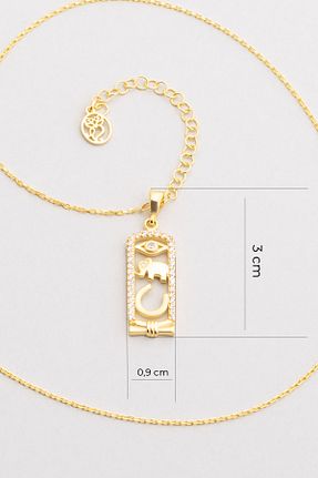 گردنبند نقره زرد زنانه 925 عیار So Chic - کد 894633740