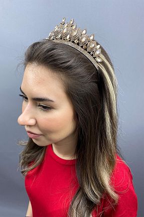 تاج بژ زنانه فلزی Hayalperest boncuk - کد 125535404