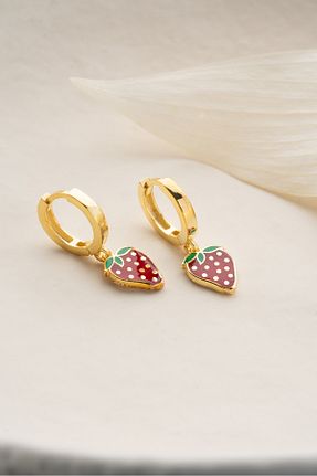 گوشواره نقره رنگی بچه گانه 925 عیار Silvano Jewelry - کد 896247076
