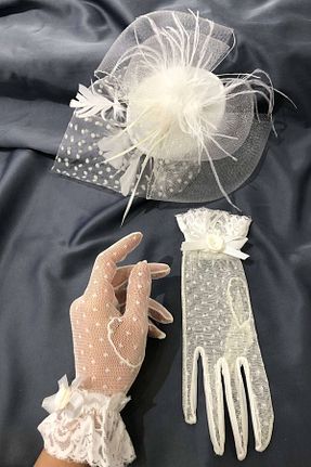 عقد و عروسی و حنابندان سفید Hayalperest boncuk - کد 39037660