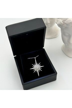 گردنبند نقره طوسی زنانه 925 عیار LOTUS JW - کد 894718602