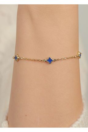 دستبند طلا سبز زنانه 14 عیار kuyumcu nurettin - کد 894721355