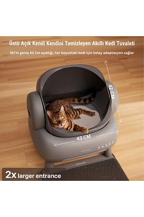 توالت گربه طوسی justie pet - کد 824649364