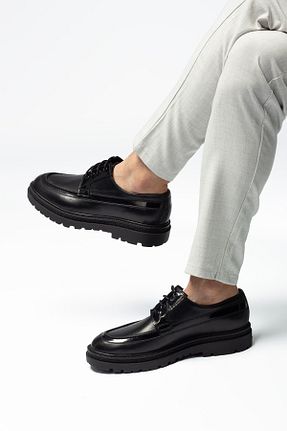 کفش کلاسیک مشکی مردانه چرم خالص Gianni Maggi - کد 894756166