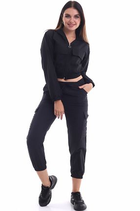 کاپشن مشکی زنانه بافتنی Cotton Mood - کد 135924372