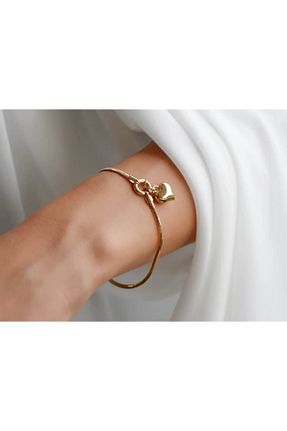 دستبند طلا طلائی زنانه 14 عیار Safir Kuyumculuk - کد 69052203