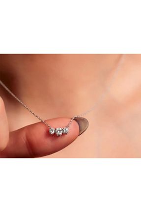 گردنبند الماس سفید 0,51 - 0,75 Safir Kuyumculuk - کد 784023074