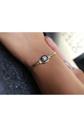 دستبند طلا زرد زنانه 14 عیار Safir Kuyumculuk - کد 35205674