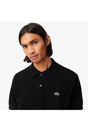 پولوشرت مشکی مردانه پنبه ای Lacoste - کد 3070087