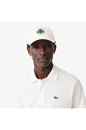 پولوشرت سفید مردانه پنبه ای Lacoste - کد 3070082