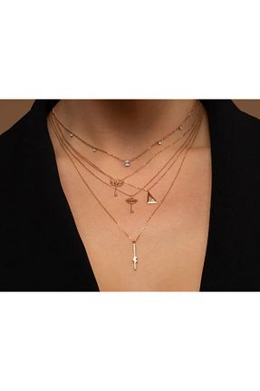 گردنبند الماس سفید 0,1-0,5 Safir Kuyumculuk - کد 69536762