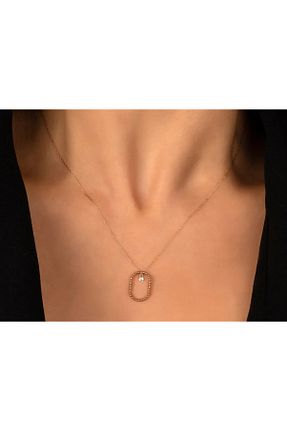 گردنبند الماس صورتی 0,1 altı Safir Kuyumculuk - کد 284628043