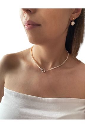 گردنبند مروارید سفید مروارید فرهنگی By Saadet Özkanlı - کد 894882649