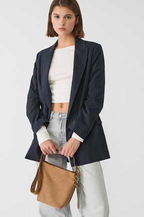 کیف دوشی بژ زنانه پلی استر Stradivarius - کد 894877303