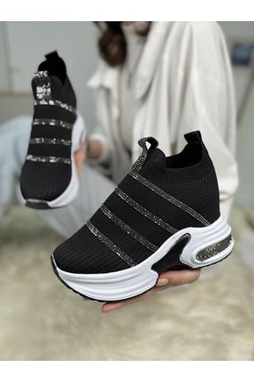 کفش اسنیکر مشکی زنانه بدون بند Nstil - کد 894843658