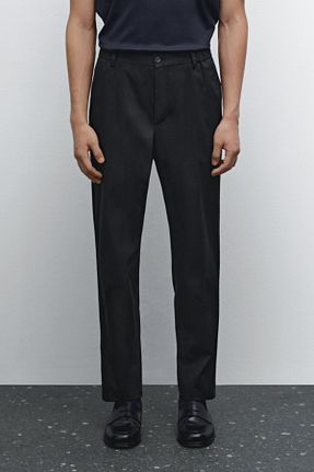 شلوار مشکی مردانه پنبه ای Massimo Dutti - کد 894848367
