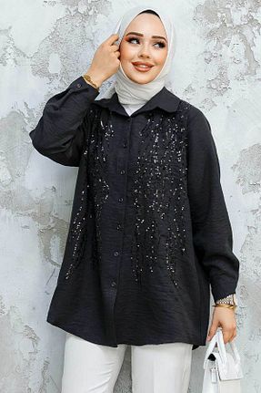 پیراهن حجاب مشکی زنانه رگولار Neva Style - کد 894816447