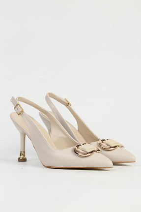 کفش پاشنه بلند کلاسیک نباتی زنانه پاشنه ضخیم Pierre Cardin - کد 894891672