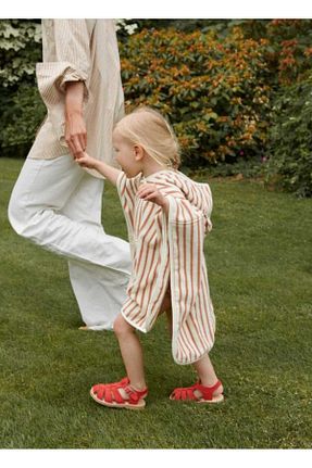 حوله پالتوئی نوزاد و کودک صورتی بچه گانه پنبه ای GÜRPAMUK HOME & BABY - کد 896493337
