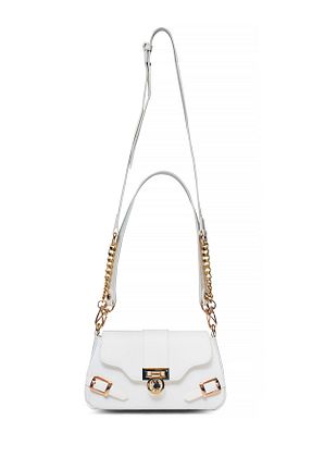 کیف دوشی سفید زنانه چرم مصنوعی U.S. Polo Assn. - کد 898082391