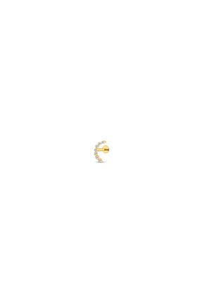 گوشواره غضروفی طلا زرد Safir Kuyumculuk - کد 896490328