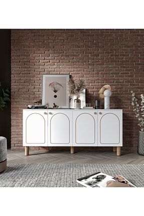 کنسول سفید MDF KZNMOB HOME - کد 894885180