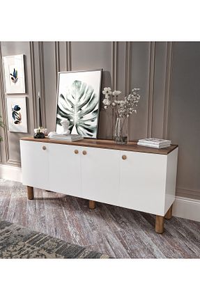 کنسول سفید MDF KZNMOB HOME - کد 894898742